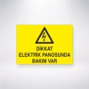 Dikkat Elektrik Panosunda Bakım Var Sticker 20X28 Cm