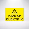 Dikkat Elektrik Sticker 20X28 Cm