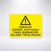 Dikkat Kireç Kuyusu Yaklaşmayın Ölüm Tehlikesi Sticker 20X28 Cm