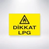 Dikkat Lpg Sticker 20X28 Cm