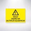 Dikkat Onarım Var Şalterler Açılmayacak Sticker 20X28 Cm