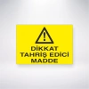 Dikkat Tahriş Edici Madde Sticker 20X28 Cm