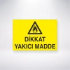Dikkat Yakıcı Madde Sticker 20X28 Cm