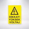 Dikkat Yüksek Voltaj Sticker 20X28 Cm