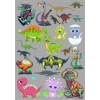 Dino Dinazro Sticker Set-2 13 Parça Telefon, Tablet, Defter, Laptop Sticker