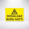 Doğal Gaz Boru Hattı Sticker 20X28 Cm
