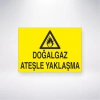 Doğalgaz Ateşle Yaklaşma Sticker 20X28 Cm