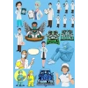 Doktor Sağlık Çalışanı Sticker Set 13 Parça Telefon, Tablet, Defter, Laptop Sticker