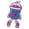 Milkshake Sticker 10x10 cmRenkli Sticker