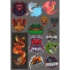 Dragon Ejderaha Sticker -3 13 Parça Telefon, Tablet, Defter, Laptop Sticker