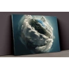 Dünya Ve Atmosferi Kanvas