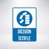 düzgün istifle Sticker 20X28 Cm