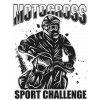 Motocross Sport Challenge Sticker 10x10 cmRenkli Sticker