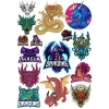Ejderha Sticker Set 1 15 Parça Telefon, Tablet, Defter, Laptop Sticker