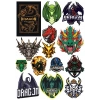 Ejderha Sticker Set 11 16 Parça Telefon, Tablet, Defter, Laptop Sticker