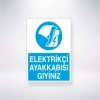 Elektirkçi Ayakkabısı Giyiniz Sticker 20X28 Cm