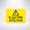 Elektrik Atölyesi Sticker 20X28 Cm