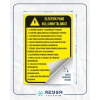Elektrik Pano Kullanım Talimatı Sticker 20X28 Cm