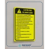 Elektrik Pano Kullanım Talimatı Sticker 20X28 Cm
