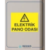Elektrik Pano Odası Sticker 20X28 Cm