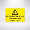 Elektrik Panosu Kapaklarını Kapalı Tut Sticker 20X28 Cm