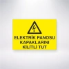 Elektrik Panosu Kapaklarını Kilitli Tut Sticker 20X28 Cm