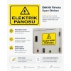 Elektrik Panosu Sticker 20X28 Cm