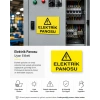 Elektrik Panosu Sticker 20X28 Cm
