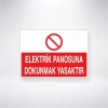 Elektrik Panosuna Dokunmak Yasaktır Sticker 20X28 Cm