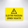 Elektrik Panosuna Girmek Yasaktır Sticker 20X28 Cm