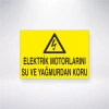 Elektrik Yağmurlarını Su ve Yağmurdan Koru Sticker 20X28 Cm