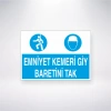 Emniyet Kemeri Giy Baretini Tak Sticker 20X28 Cm