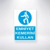 Emniyet Kemerini Kullan Sticker 20X28 Cm