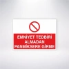 Emniyet Tedbiri Almadan Panmiksere Girme Sticker 20X28 Cm