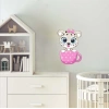 Fincanda Leopar Yavrusu Duvar Stickerı