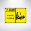 Forklift Çıkabilir Sticker 20X28 Cm