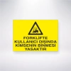Forklifte Kullanıcı Dışında Kimsenin Binmesi Yasaktır Sticker 20X28 Cm