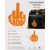F*ck You Sticker 17x17 Cm Turuncu