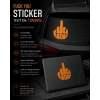 F*ck You Sticker 17x17 Cm Turuncu