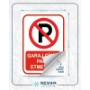 Garaj Girişi Park Etmeyiniz Sticker 20X28 Cm