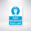 Gaz Maskesi Kullan Sticker 20X28 Cm