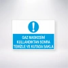 Gaz Maskesini Kullandıktan Sonra Temizle Ve Kutuda Sakla Sticker 20X28 Cm