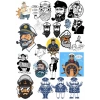 Gemi Kaptanı Sticker Set 20 Parça Telefon, Tablet, Defter, Laptop Sticker