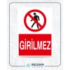 Girilmez Sticker 20X28 Cm