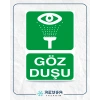 Göz Duşu Sticker 20X28 Cm