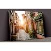 Gün Batımı Ve Şehir Yaşamı Kanvas