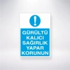 Gürültü Kalıcı Sağırlık Yapar Korunun Sticker 20X28 Cm