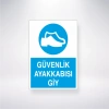 Güvenlik Ayakkabısı Giy Sticker 20X28 Cm