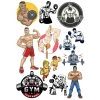 GYM fitness Sticker Set 15 Parça Telefon, Tablet, Defter, Laptop Sticker