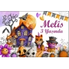 Hallowen Temalı Doğum Günü Afişi - 100x150 Cm
